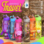 Travel Water Bottle With Ice Cube Tube